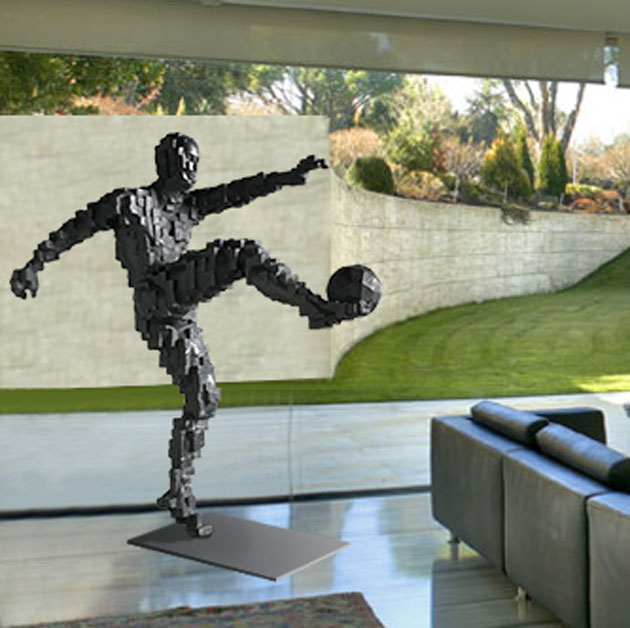 Gol Zidane ganador inspiración Antony Gormley 180cm